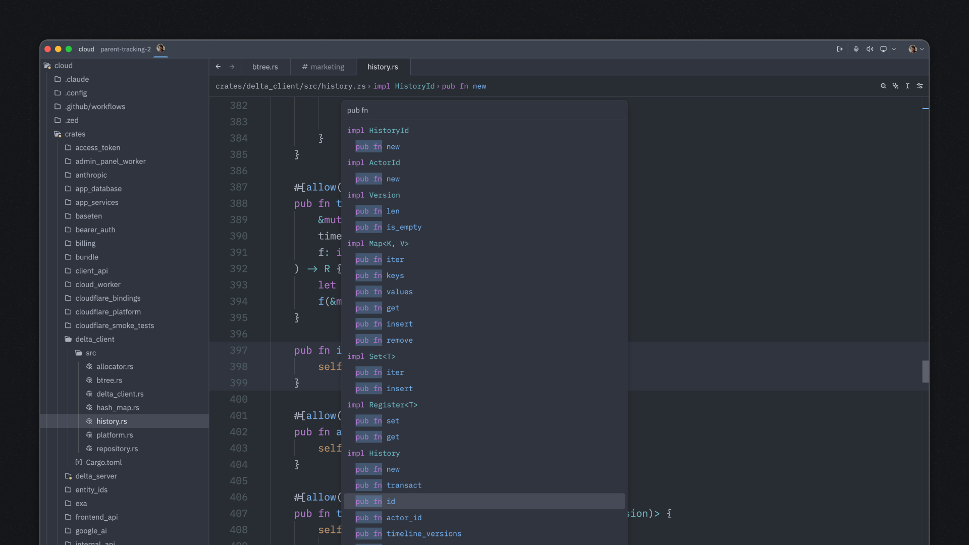 Search by Symbol and Context in Outline